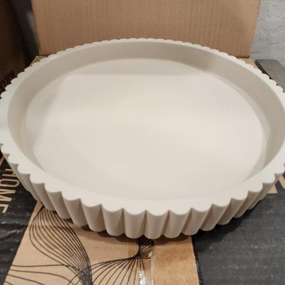 New Round Decorative Tray for Coffee Table Tray Decor - Concrete Round Tray - Picture 7 of 7